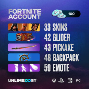 Fornite Account - 33 skins | Blackheart | Hybrid | Luxe